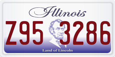 IL license plate Z953286