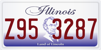 IL license plate Z953287