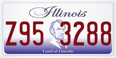 IL license plate Z953288