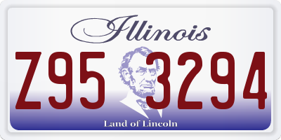 IL license plate Z953294