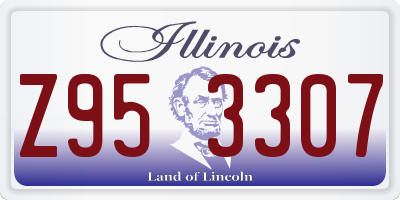 IL license plate Z953307