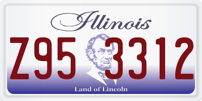 IL license plate Z953312