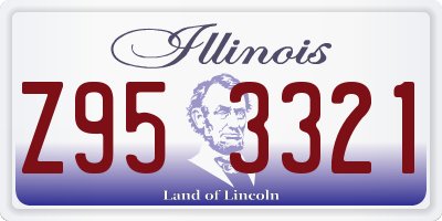 IL license plate Z953321