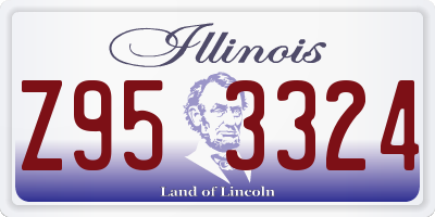 IL license plate Z953324