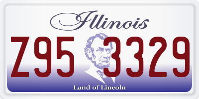 IL license plate Z953329