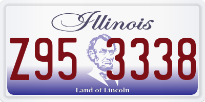 IL license plate Z953338