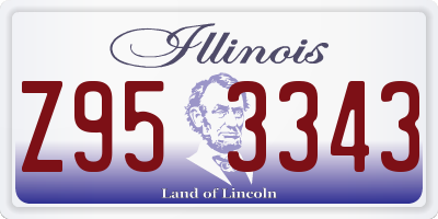 IL license plate Z953343