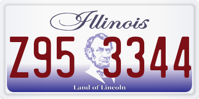 IL license plate Z953344