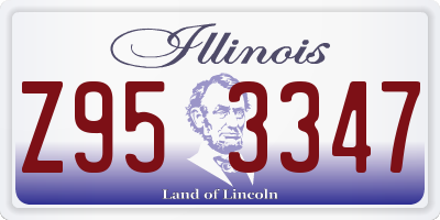 IL license plate Z953347