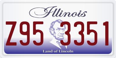 IL license plate Z953351