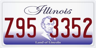 IL license plate Z953352