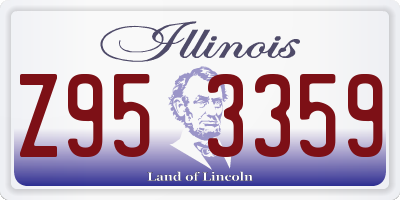 IL license plate Z953359