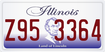 IL license plate Z953364