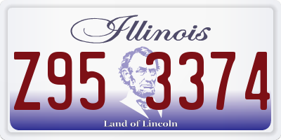 IL license plate Z953374
