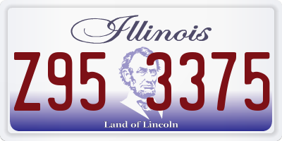 IL license plate Z953375
