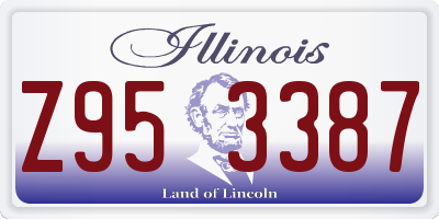 IL license plate Z953387