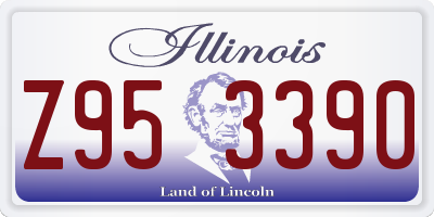 IL license plate Z953390