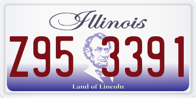 IL license plate Z953391
