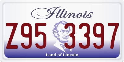 IL license plate Z953397