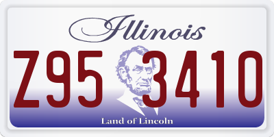 IL license plate Z953410