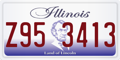 IL license plate Z953413