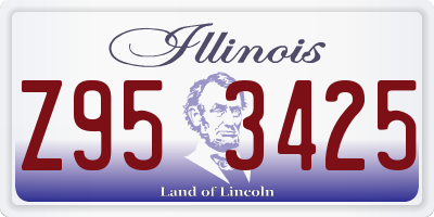 IL license plate Z953425