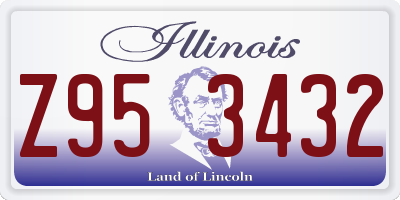 IL license plate Z953432