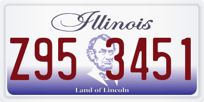 IL license plate Z953451