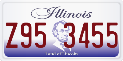IL license plate Z953455