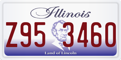 IL license plate Z953460