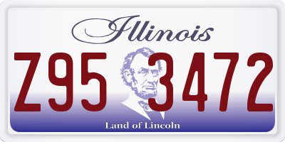 IL license plate Z953472