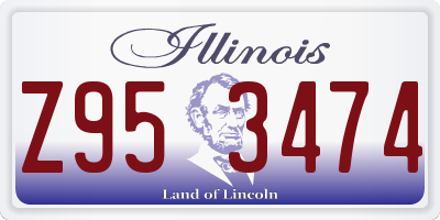 IL license plate Z953474
