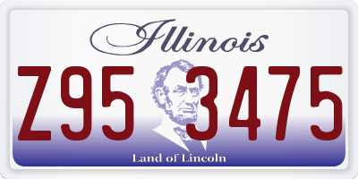 IL license plate Z953475