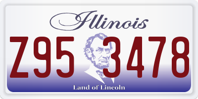 IL license plate Z953478