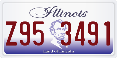 IL license plate Z953491