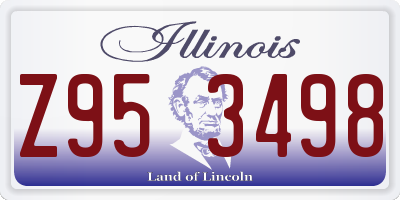 IL license plate Z953498