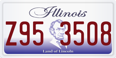 IL license plate Z953508