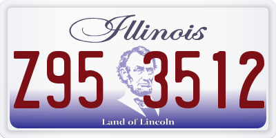 IL license plate Z953512