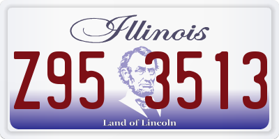 IL license plate Z953513