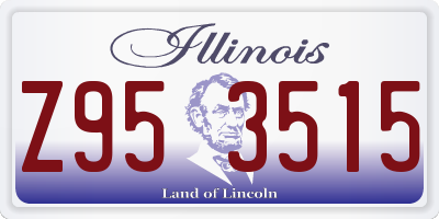 IL license plate Z953515