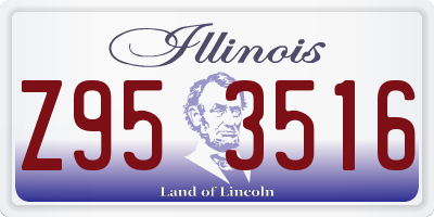 IL license plate Z953516