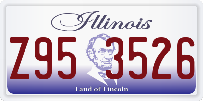 IL license plate Z953526