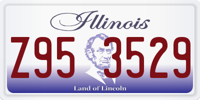 IL license plate Z953529