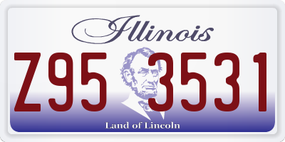 IL license plate Z953531