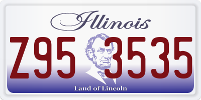 IL license plate Z953535