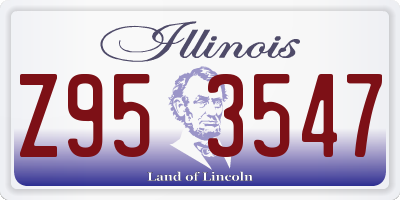IL license plate Z953547