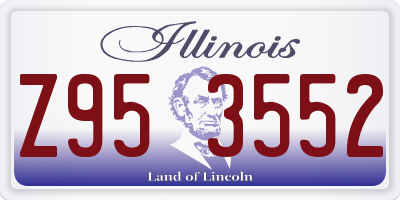 IL license plate Z953552