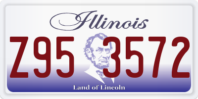 IL license plate Z953572