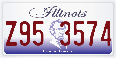 IL license plate Z953574