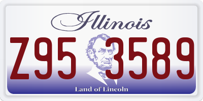 IL license plate Z953589